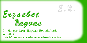 erzsebet magvas business card